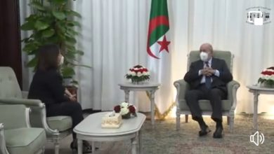 صورة رئيس الجمهورية يستقبل السيدة نجلاء المنقوش، وزيرة الشؤون الخارجية والتعاون الدولي، لدولة ليبيا