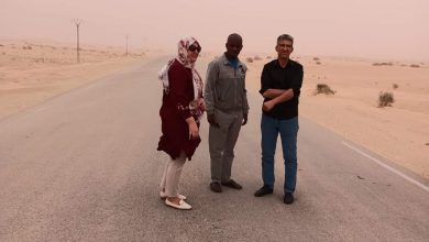 صورة تماسين: سليمة بالرايس تُسدي تعليمات مستعجلة من أجل فتح الطريق الوطني رقم 3 وإزاحة الرمال عنها