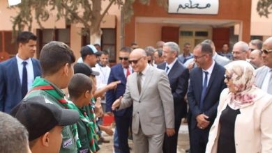 صورة وزير التكوين والتعليم المهنيين الدكتور مرابي ياسين في زيارة عمل وتفقد لولاية سيدي بلعباس