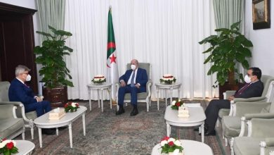 صورة رئيس الجممهورية السيد عبد المجيد تبون يستقبل سعادة سفير روسيا الاتحادية، السيد إيغور بيليايف، الذي أدى له زيارة وداع بعد انتهاء مهامه في الجزائر.