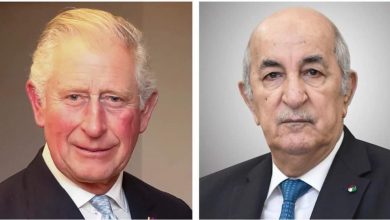 صورة تهاني رئيس الجمهورية السيد عبد المجيد تبون،لصاحب الجلالة ملك المملكة المتحدة لبريطانيا العظمى وإيرلندا الشمالية،هذا نصها: