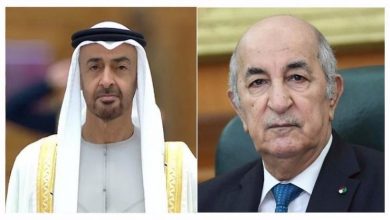 صورة رئيس الجمهورية يوجه دعوة رسمية إلى رئيس دولة الإمارات العربية المتحدة الشقيقة صاحب السمو الشيخ محمد بن زايد آل نهيان