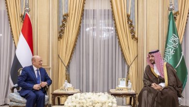 صورة وزير الدفاع السعودي يبحث مع العليمي جهود تمديد هدنة اليمن