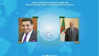 صورة عطاف يستعرض هاتفيا مع نظيره البريطاني علاقات التعاون و التنسيق بين البلدين