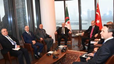 صورة رئيس الجمهورية يتحادث بنيويورك مع نظيره التركي